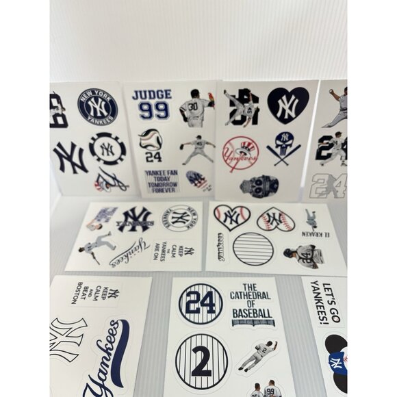 MLB New York Yankees Baseball Stickers 9 Sheets Aaron Judge #99 Fan Decals Pack! - Picture 4 of 8